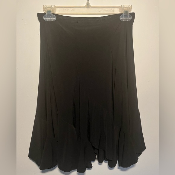 BLACK SALSA MIDI SKIRT - Picture 3 of 3